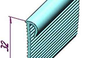 Плинтус Плинтус MA 32  для завода на стену RAL 7046 фото  | FLOORDEALER